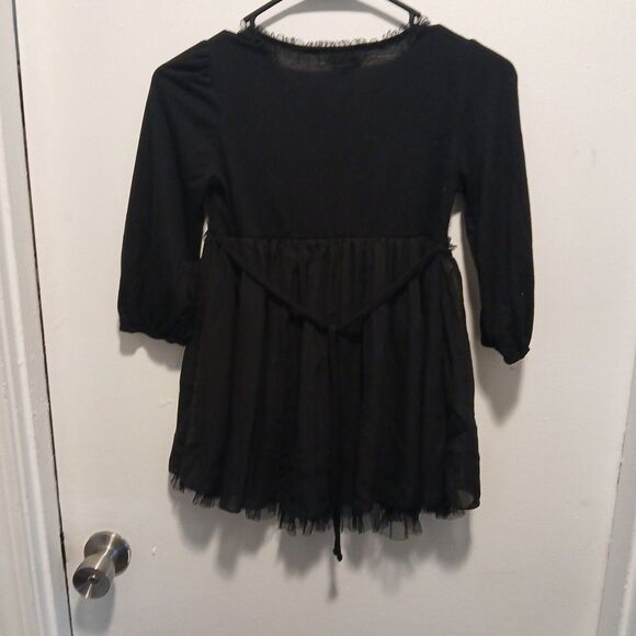 Disney D-Signed Girls Black Sparkly Blouse – Long Sleeve, Size M –Cute & Stylish - Picture 5 of 9